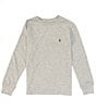 Color:Andover Heather - Image 1 - Big Boys 8-20 Long Sleeve Jersey Crew Neck T-Shirt
