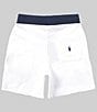 Color:White - Image 2 - Big Boys 8-20 Flag Logo Jersey Shorts