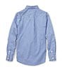 Color:Blue Multi - Image 2 - Big Boys 8-20 Long Sleeve Gingham Poplin Sportshirt