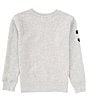 Color:Andover Heather - Image 2 - Big Boys 8-20 Long Sleeve Triple Pony Fleece Sweatshirt