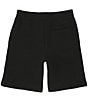 Color:Black - Image 2 - Big Boys 8-20 Mid-Rise Logo Fleece Pull-On Shorts