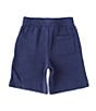 Color:Cruise Navy - Image 2 - Big Boys 8-20 Mid-Rise Logo Fleece Pull-On Shorts