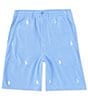Color:Harbor Island Blue - Image 1 - Big Boys 8-20 Polo Prepster Embroidered Mesh Shorts