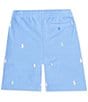 Color:Harbor Island Blue - Image 2 - Big Boys 8-20 Polo Prepster Embroidered Mesh Shorts
