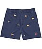 Color:Newport Navy - Image 1 - Big Boys 8-20 Polo Prepster Stretch Chino Shorts