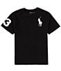 Color:Polo Black - Image 1 - Big Boys 8-20 Short Sleeve Big Pony Jersey T-Shirt