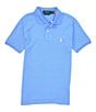 Color:Harbor Island Blue - Image 1 - Big Boys 8-20 Short-Sleeve Classic-Fit Mesh Polo Shirt
