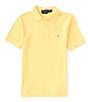 Color:Empire Yellow - Image 1 - Big Boys 8-20 Short-Sleeve Classic-Fit Mesh Polo Shirt