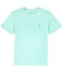 Color:Celadon - Image 1 - Big Boys 8-20 Short Sleeve Crewneck Jersey T-Shirt