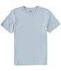 Color:Alpine Blue - Image 1 - Big Boys 8-20 Short Sleeve Crewneck Jersey T-Shirt