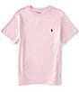 Color:Pink - Image 1 - Big Boys 8-20 Short Sleeve Essential T-Shirt