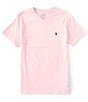 Color:Pink - Image 1 - Big Boys 8-20 Short-Sleeve Essential V-Neck Tee