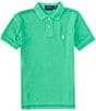 Color:Classic Kelly - Image 1 - Big Boys 8-20 Short Sleeve Iconic Mesh Polo Shirt