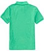 Color:Classic Kelly - Image 2 - Big Boys 8-20 Short Sleeve Iconic Mesh Polo Shirt