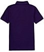 Color:Branford Purple - Image 2 - Big Boys 8-20 Short Sleeve Iconic Mesh Polo Shirt