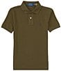 Color:Armadillo - Image 1 - Big Boys 8-20 Short Sleeve Iconic Mesh Polo Shirt