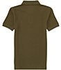Color:Armadillo - Image 2 - Big Boys 8-20 Short Sleeve Iconic Mesh Polo Shirt