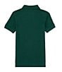 Color:Moss Agate - Image 2 - Big Boys 8-20 Short Sleeve Iconic Mesh Polo Shirt