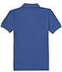 Color:Beach Royal - Image 2 - Big Boys 8-20 Short Sleeve Iconic Mesh Polo Shirt