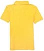 Color:Chrome Yellow - Image 2 - Big Boys 8-20 Short Sleeve Iconic Mesh Polo Shirt