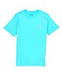 Color:French Turquoise - Image 1 - Big Boys 8-20 Short-Sleeve Jersey Tee