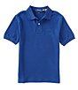 Color:Dark Blue - Image 1 - Big Boys 8-20 Short-Sleeve Mesh Polo Shirt