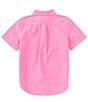 Color:Resort Rose - Image 2 - Big Boys 8-20 Short Sleeve Oxford Shirt