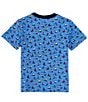 Color:High Tide/New England Blue - Image 2 - Big Boys 8-20 Short-Sleeve Sailboat-Print Jersey T-Shirt