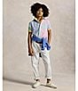 Polo Ralph Lauren Big Boys 8-20 Short-Sleeve Striped Seersucker Fun Shirt, Color:Multi - Image 4