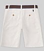 Color:Deckwash White - Image 2 - Big Boys 8-20 Straight Fit Flex Abrasion Twill Shorts