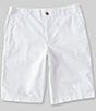 Color:White - Image 1 - Big Boys 8-20 Stretch Flat-Front Chino Shorts