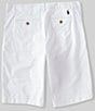 Color:White - Image 2 - Big Boys 8-20 Stretch Flat-Front Chino Shorts