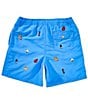 Polo Ralph Lauren Big Boys Traveler Schiffli-Embroidered Swim Trunks, Color:Nantucket Blue - Image 2
