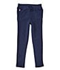 Color:French Navy - Image 1 - Big Girls 7-16 French Terry Legging