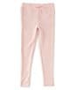 Color:Pink - Image 1 - Big Girls 7-16 French Terry Legging