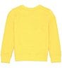 Color:Chrome Yellow - Image 2 - Big Girls 7-16 Long-Sleeve Polo Bear Fleece Sweatshirt