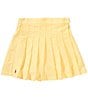 Polo Ralph Lauren Big Girls 7-16 Pleated Oxford Faux-Wrap Skort, Color:Yellow - Image 1