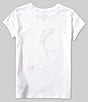 Color:White - Image 2 - Big Girls 7-16 Short-Sleeve Dog-Print Jersey T-Shirt