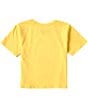 Color:Oasis Yellow - Image 2 - Big Girls 7-16 Short Sleeve Floral Big Pony Jersey Boxy T-Shirt