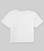 Color:White - Image 2 - Big Girls 7-16 Short Sleeve USA Logo Jersey Boxy T-Shirt