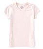 Color:Pink - Image 1 - Big Girls 7-16 Short-Sleeve V-Neck Essentials T-Shirt