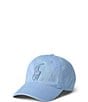 Polo Ralph Lauren Big Pony Contrasting Athletic Twill Cap, Color:Chambray Blue - Image 1