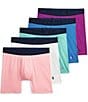 Color:Assorted - Image 1 - Boxer Briefs Multi Solid 5-Pack