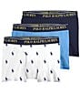 Color:White Cruise Navy AOPP/Aerial Blue/Cruise Navy - Image 1 - Little/Big Boys 4-20 Assorted Classic Boxer Briefs 3-Pack
