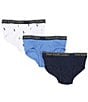 Color:White Cruise Navy/Aerial Blue/Cruise Navy - Image 1 - Little/Big Boys 4-20 White, Blue, & Navy Assorted Classic Briefs 3-Pack
