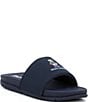 Color:Navy - Image 1 - Boys' Fairview Polo Bear Slides (Youth)
