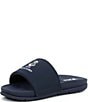 Color:Navy - Image 4 - Boys' Fairview Polo Bear Slides (Youth)