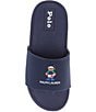 Color:Navy - Image 5 - Boys' Fairview Polo Bear Slides (Youth)