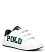 Color:White/Navy/Green - Image 1 - Boys' Heritage Court III Graphic EZ Sneakers (Toddler)