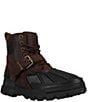 Color:Dark Brown/Black - Image 1 - Boys' Oslo Leather Buckled Boots (Youth)